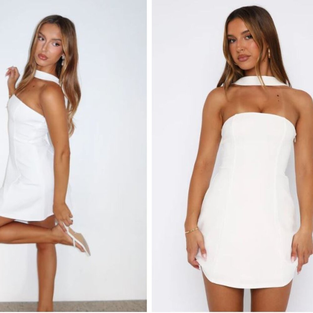 White Fox Boutique Good Graces Halter Mini Dress